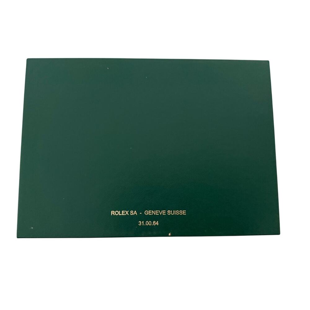 Rolex Green Wave Presentation Watch Box Storage Case - Picture 5 of 9